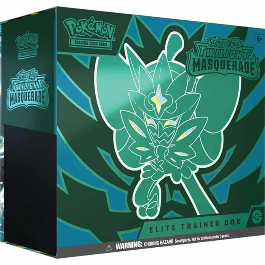 POKEMON TCG: SCARLET AND VIOLET TWILIGHT MASQUERADE ELITE TRAINER BOX CASE (10CT) PREORDER: RELEASE DATE - 05/24/2024