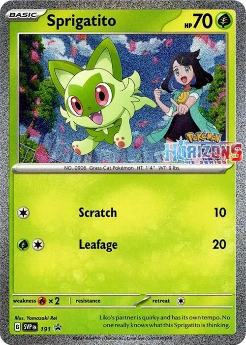 Pokemon TCG Sprigatito [Horizons] - SV: Scarlet & Violet Promo Cards (SV 191)
