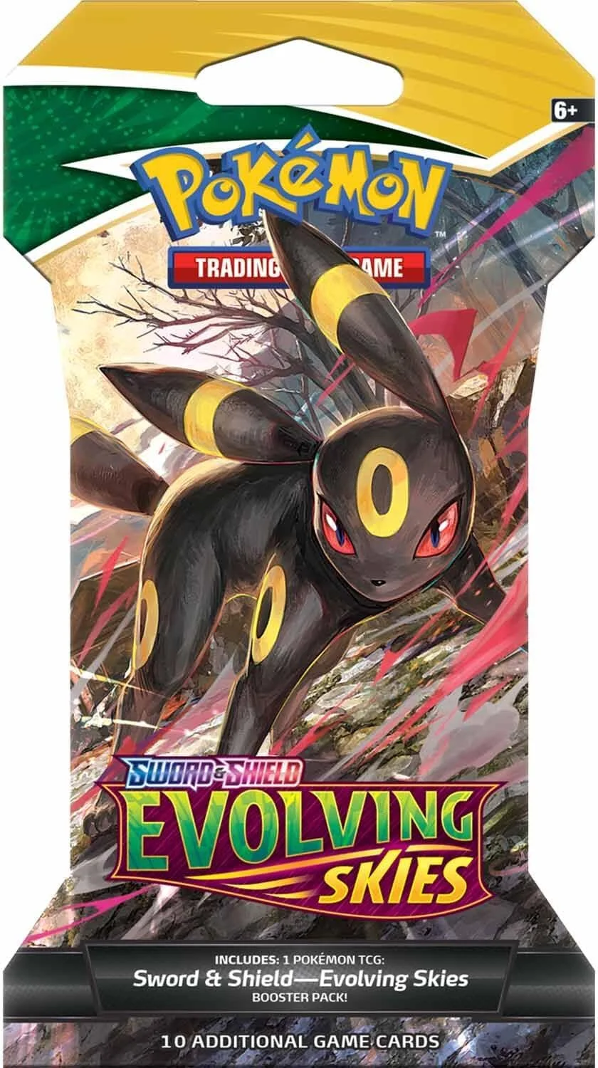 Pokemon TCG: Sword & Shield - Evolving Skies Sleeved Booster Pack - 10 Cards