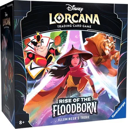 Ravensburger Disney Lorcana TCG: Rise of The Floodborn Trove | Secure Card Storage | Includes Booster Packs & Comprehensive Guide | Original Disney Artwork | Ages 8+