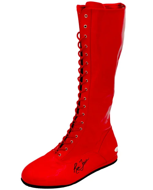 Ric Flair Autographed Red Left Footed Boot WWE JSA Stock #228117