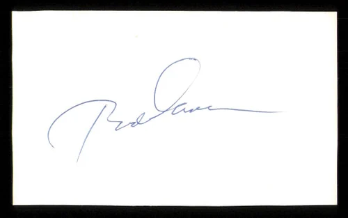 Rod Carew Autographed 3x5 Index Card Minnesota Twins Glued To 3x5 Photo SKU #222515