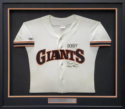 San Francisco Giants Willie Mays Autographed Framed White Rawlings Jersey Size 40 "Best Wishes" Beckett BAS #A53859