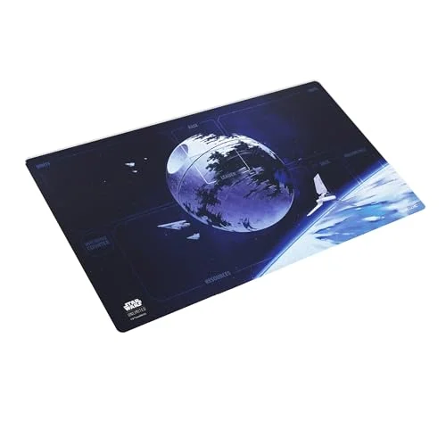 Star Wars Unlimited Death Star Prime Game MAT - Officially Licensed, Full-Color Printed, Playmat, Slip-Resistant 24" by 14" Rubber Mat, Compatible with TCGs & LCGs, Made by Gamegenic…