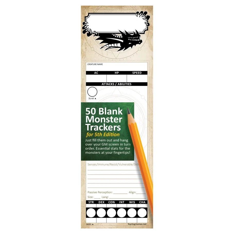 Stat Trackers 5e Monster Trackers