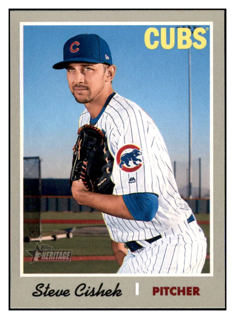 Steve Cishek Chicago Cubs 2019 Topps Heritage Baseball Trading CardTMH1A