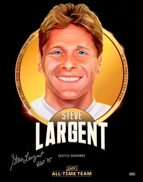 Steve Largent Autographed 16x20 Photo Seattle Seahawks "HOF '95" MCS Holo #68113