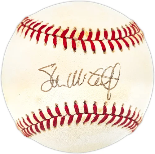 Steve McCatty Autographed Official AL Baseball Oakland A's Beckett BAS QR #BR49765