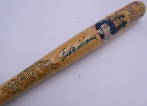 Ted Williams Autographed Cooperstown Bat Boston Red Sox JSA #ZZ67867