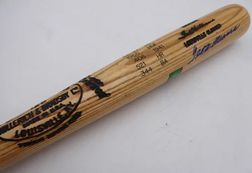 Ted Williams Autographed Louisville Slugger Game Model Bat Boston Red Sox Beckett BAS QR #AE85508