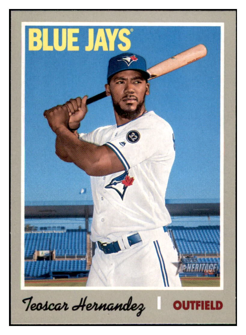 Teoscar Hernandez 2019 Topps Heritage Toronto Blue Jays #398 Baseball Card TMH1C
