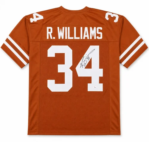 Texas Longhorns Ricky Williams Autographed Orange Jersey JSA Stock #265683