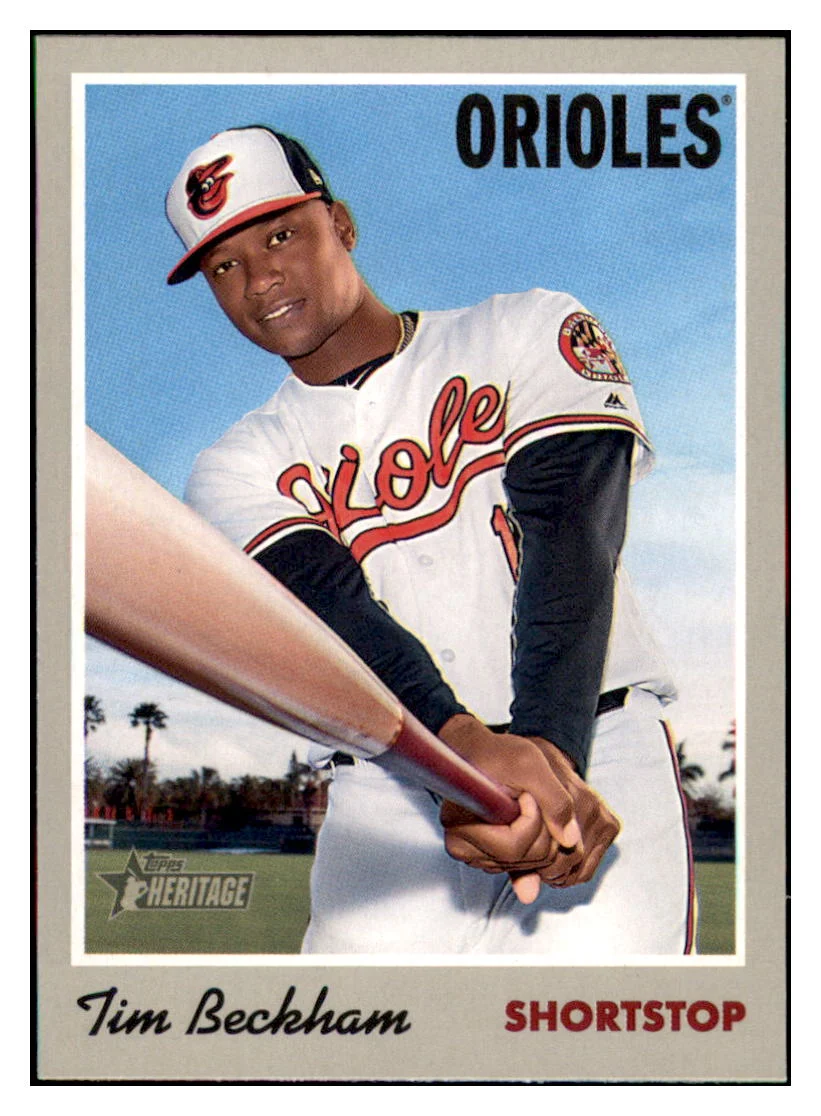 Tim Beckham 2019 Topps Heritage Baltimore Orioles #101 Baseball card TMH1B