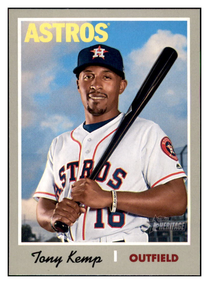 Tony Kemp 2019 Topps Heritage Houston Astros Baseball CardTMH1A