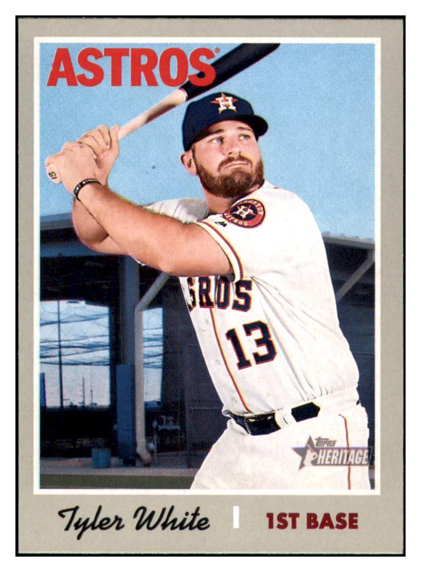 Tyler White 2019 Topps Heritage Houston Astros Baseball CardTMH1A