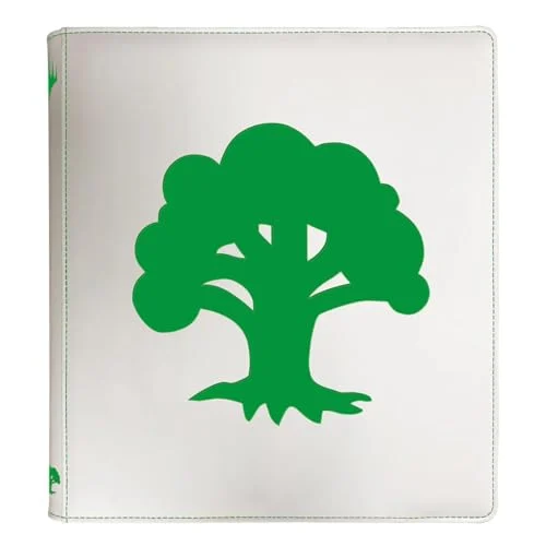 Ultra PRO - Mana 8 12-Pocket Zip PRO-Binder - Forest for Magic: The Gathering, Holds & Protects 480 Standard Sized Cards, Collector's Edition Durable Trading Secure Side-Loading Pocket Binder