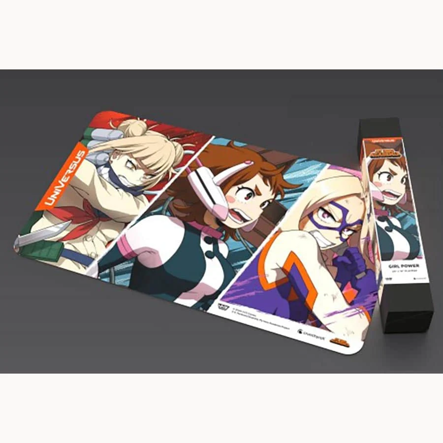 UNIVERSUS CCG: MY HERO ACADEMIA SERIES 7: GIRL POWER: OCHACO AND MT.LADY AND TOGA PLAYMAT