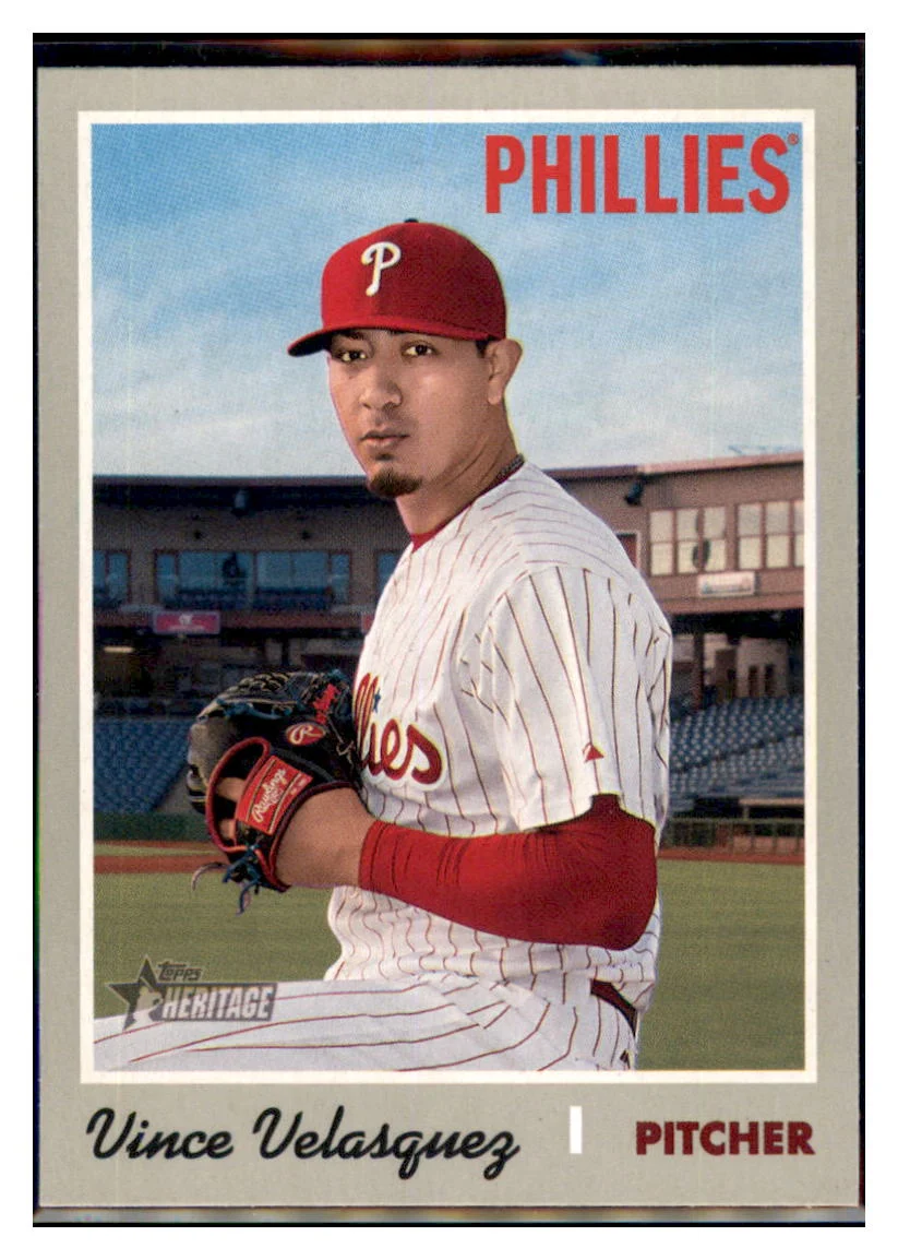 Vince Velasquez Philadelphia Phillies 2019 Topps Heritage #149 Baseball Card TMH1B
