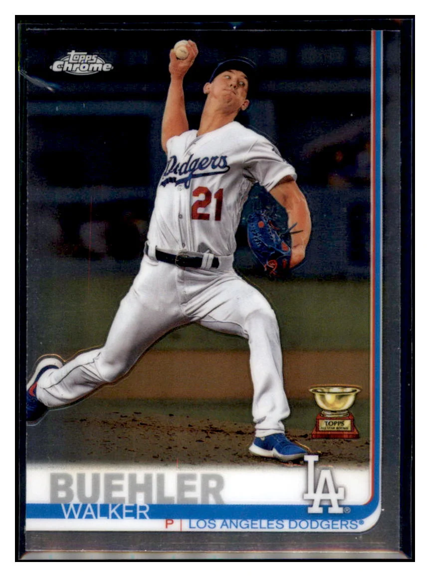 Walker Buehler 2019 Topps Chrome Los Angeles Dodgers #90 Rookie Baseball Card CBT1A