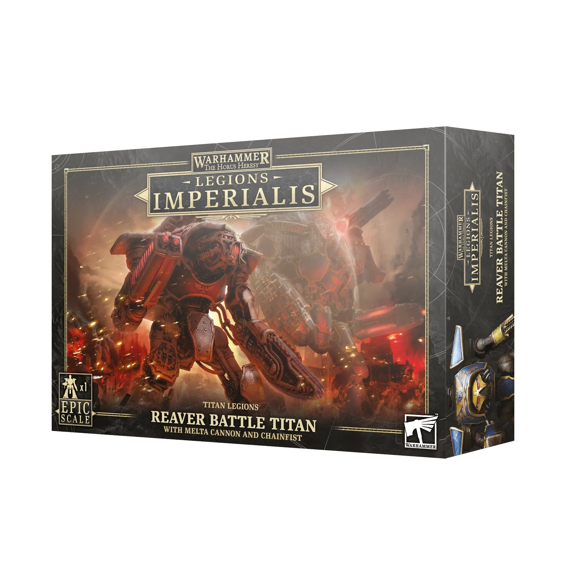 Warhammer Horus Heresy Reaver Battle Titan with Melta Cannon and Chainfist