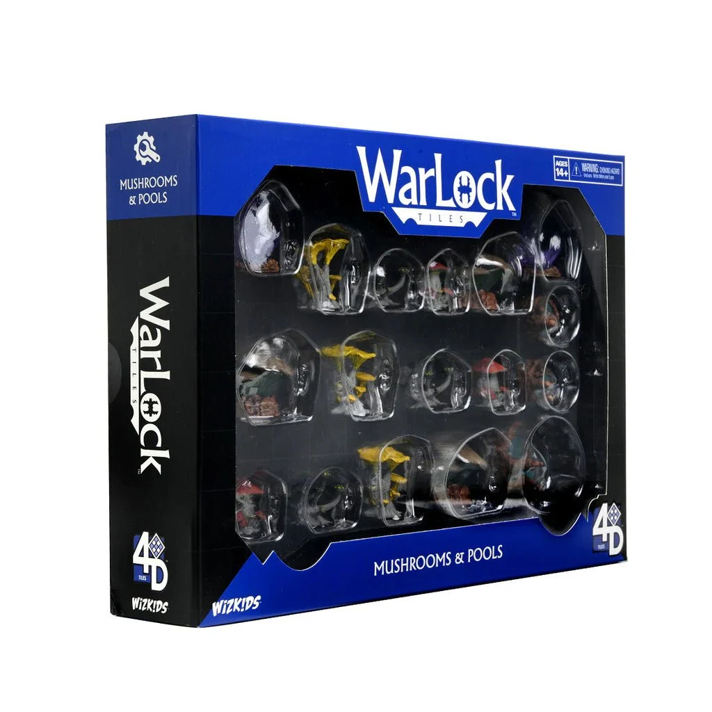 Warlock Tiles Cavern Accessories Mushroom and Pools