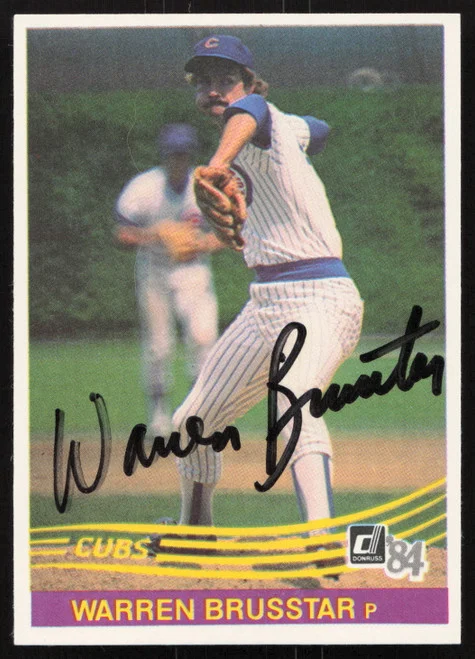 Warren Brusstar Autographed 1984 Donruss Card #442 Chicago Cubs SKU #265136