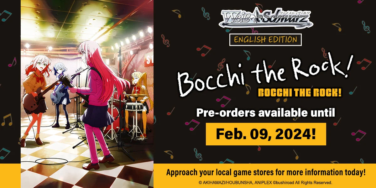 WEISS SCHWARZ: BOOSTER BOX CASE: BOCCHI THE ROCK (18 BOXES)