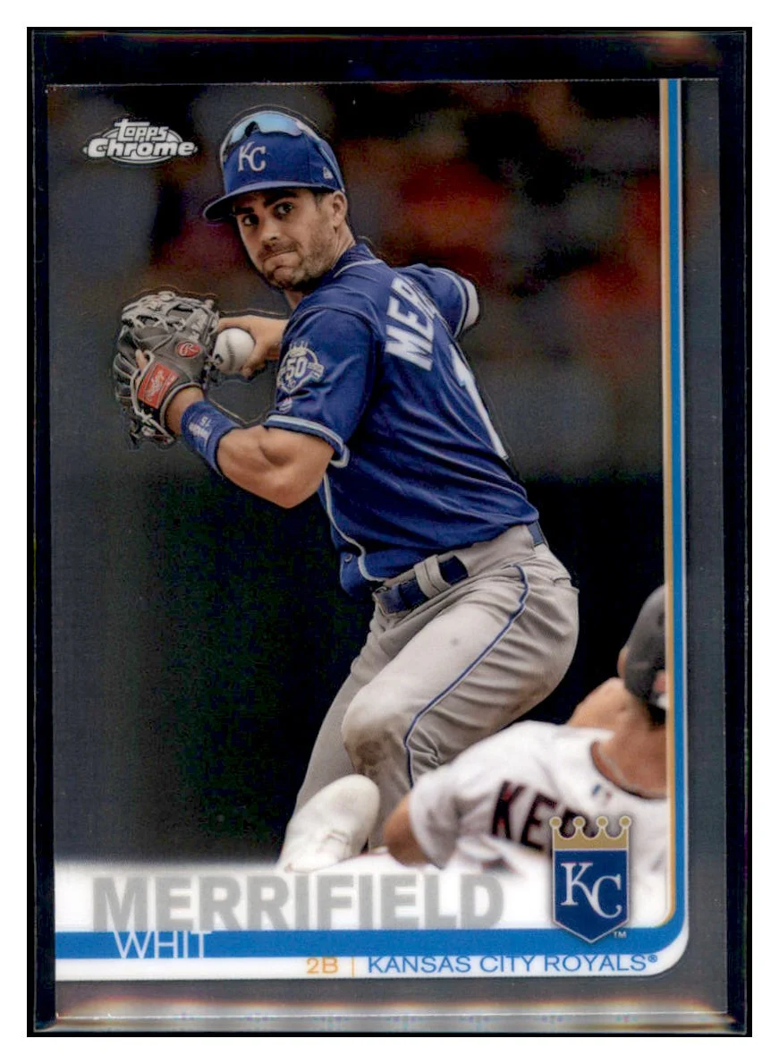 Whit Merrifield 2019 Topps Chrome Kansas City Royals Baseball Card CBT1C