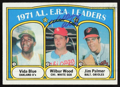 Wilbur Wood Autographed 1972 Topps Card #92 Chicago White Sox SKU #264436