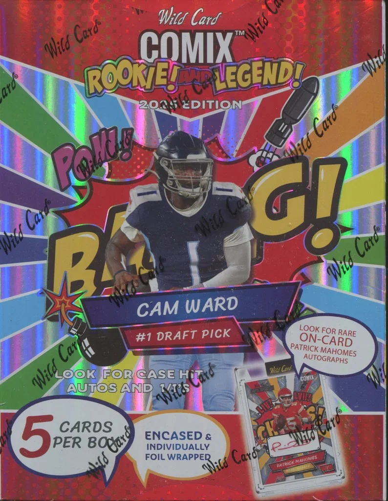 Wild Card 2025 Comix Rookie And Legend Football Hobby Box
