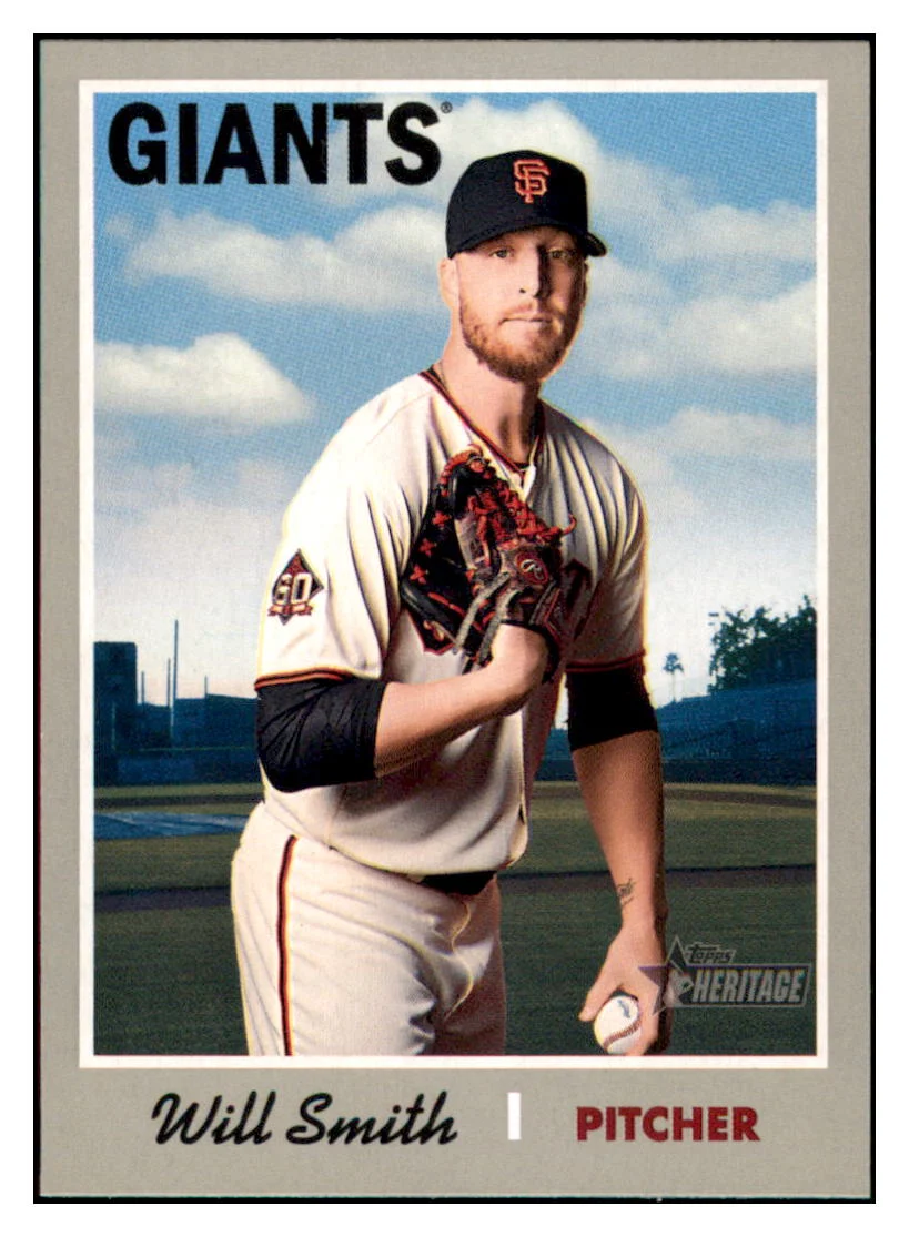 Will Smith 2019 Topps Heritage San Francisco Giants Baseball Card TMH1A