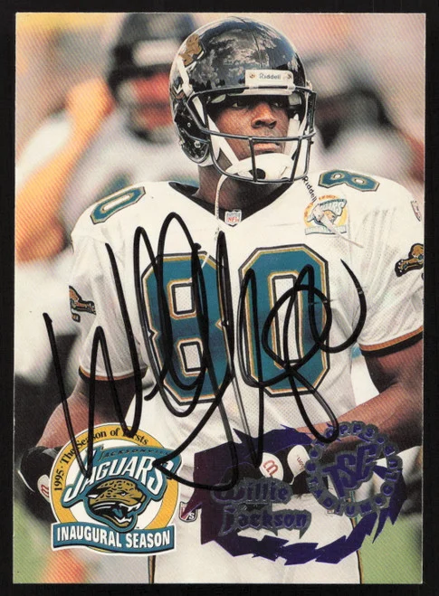 Willie Jackson Autographed 1995 Stadium Club Card #XT406 Jacksonville Jaguars SKU #261121
