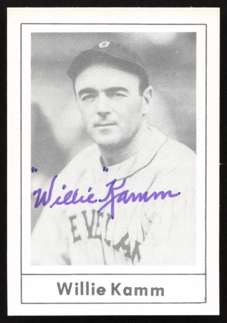 Willie Kamm Autographed 1978 Grand Slam Card #27 Cleveland Indians SKU #264516