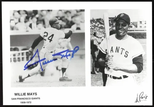 Willie Mays Autographed 5x7 Photo San Francisco Giants SKU #260137
