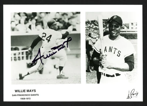 Willie Mays Autographed 5x7 Photo San Francisco Giants Stock #260142