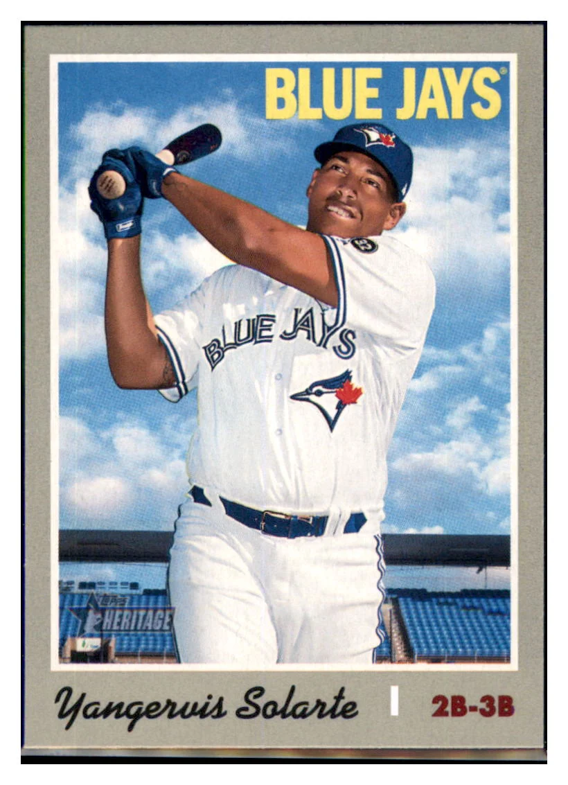 Yangervis Solarte Toronto Blue Jays 2019 Topps Heritage #147 Baseball Card TMH1B