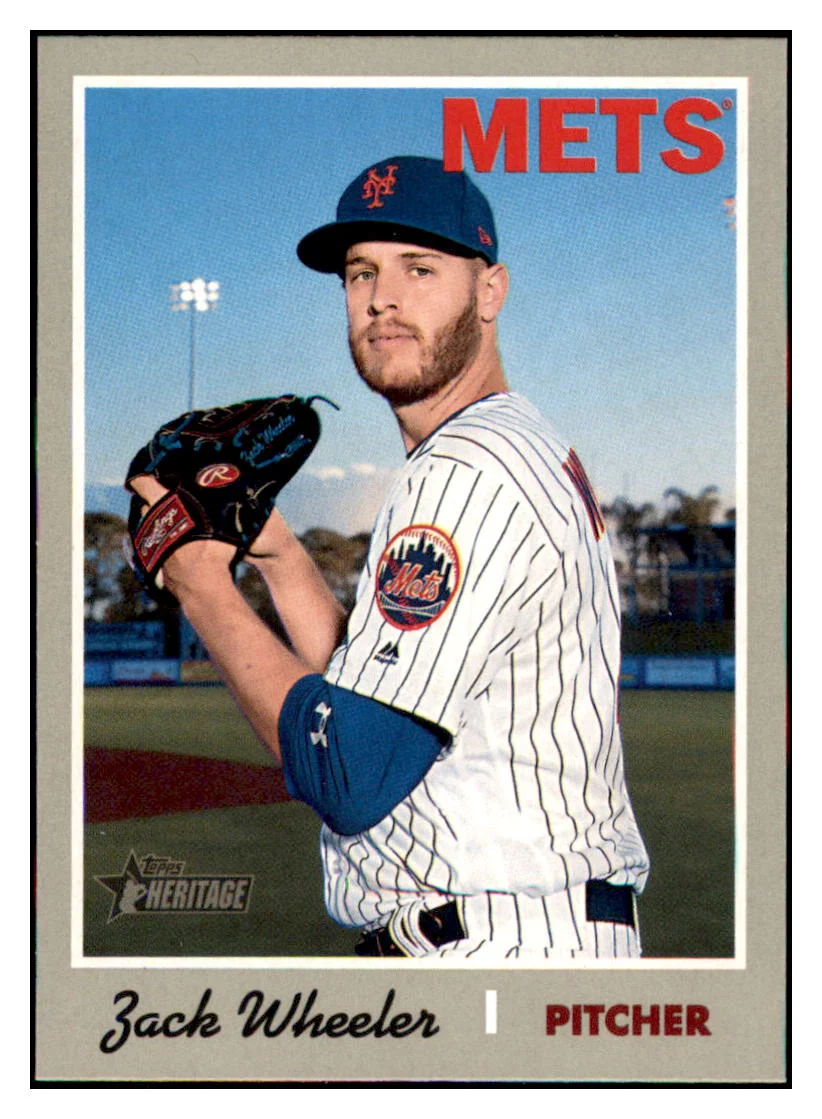 Zack Wheeler New York Mets 2019 Topps Heritage #300 Baseball Card TMH1B